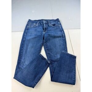 MOTHER The Looker‎ Crop Fitty Skinny Jeans Dark Wash Women's Size 26